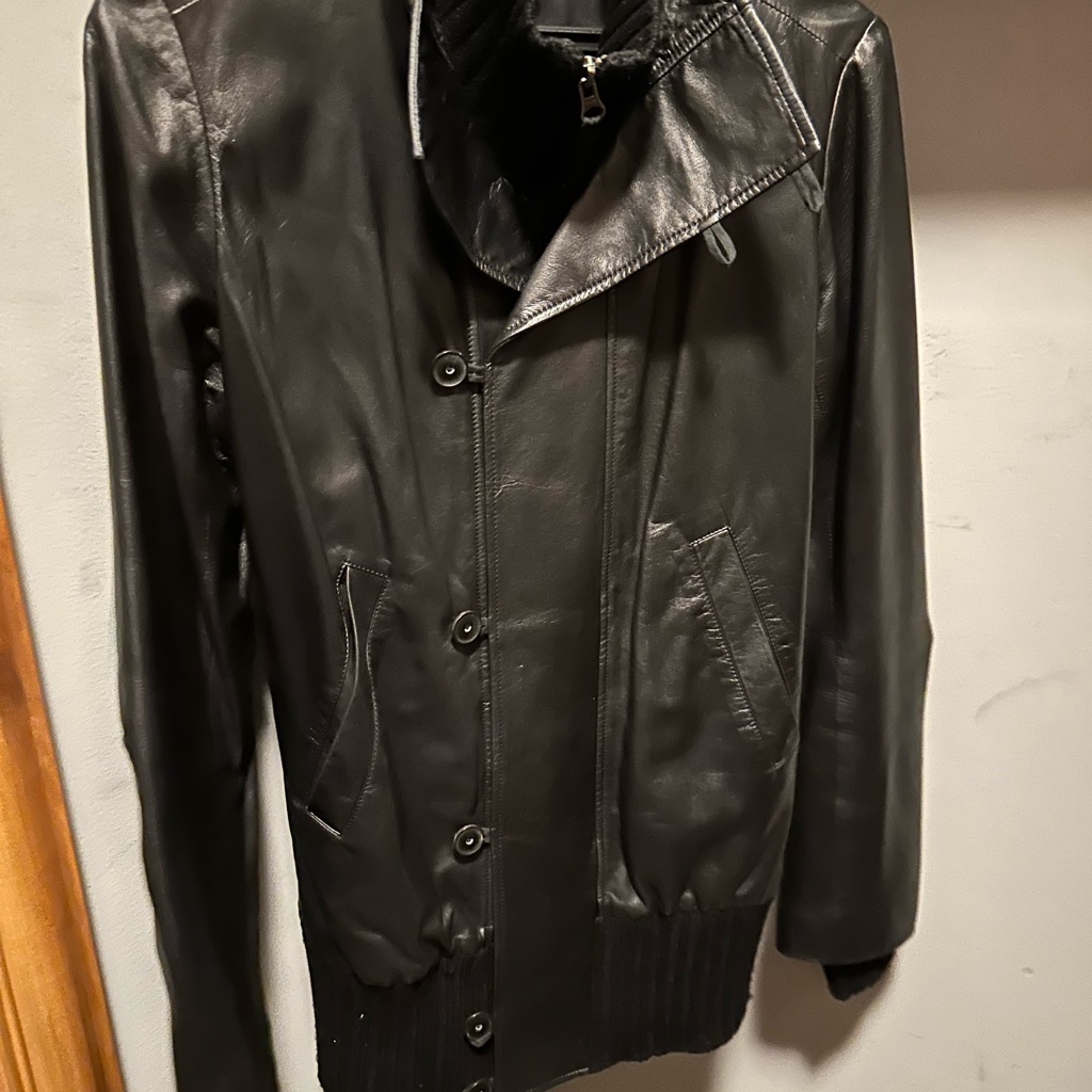 Ka Seventh For All Mankind Black Leader Jacket